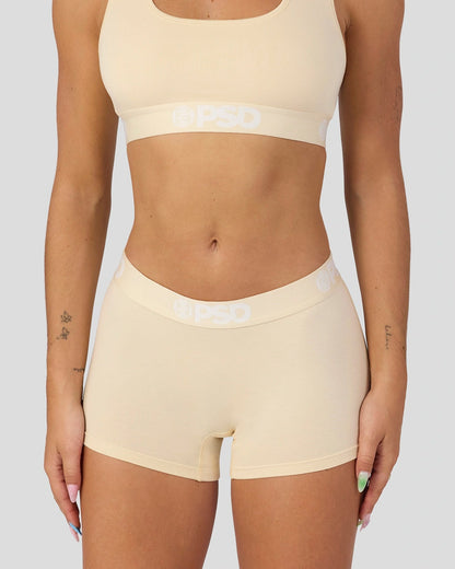 Modal Solids - Creme - Boy Short - Modal