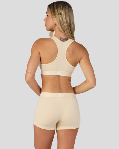 Modal Solids - Creme - Boy Short - Modal