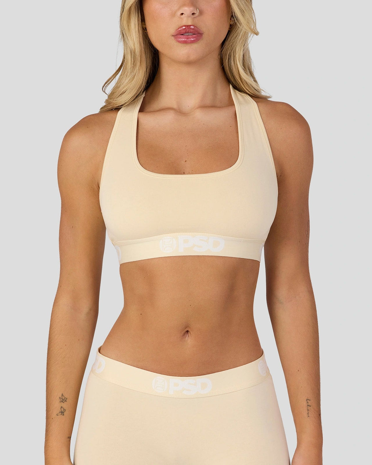 Modal Solids - Creme - Sports Bra - Modal