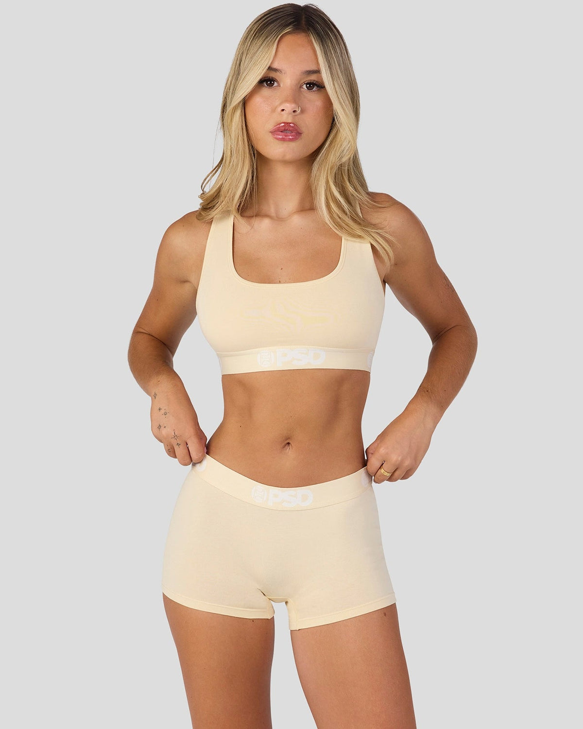 Modal Solids - Creme - Sports Bra - Modal