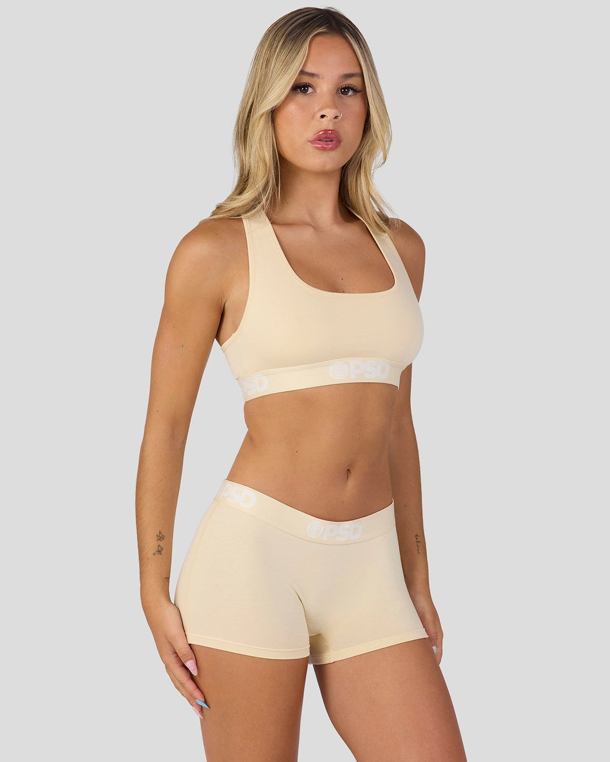Modal Solids - Creme - Sports Bra - Modal