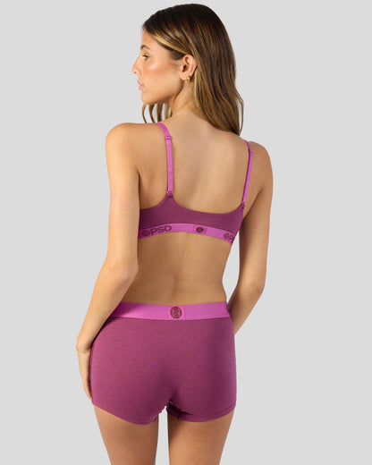 Modal Solids - Mag Purp - Scoop Bralette - Modal