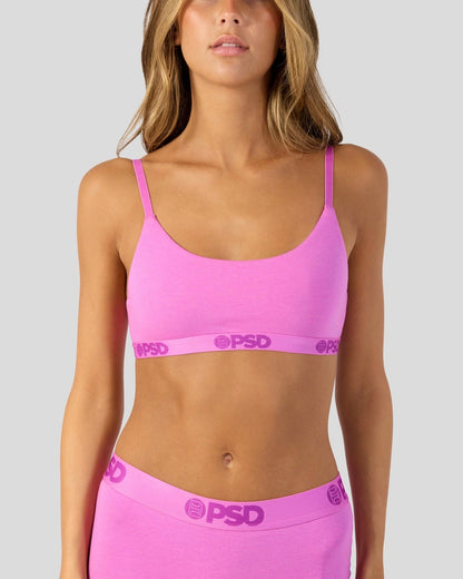 Modal Solids - Blush Pink - Scoop Bralette - Modal