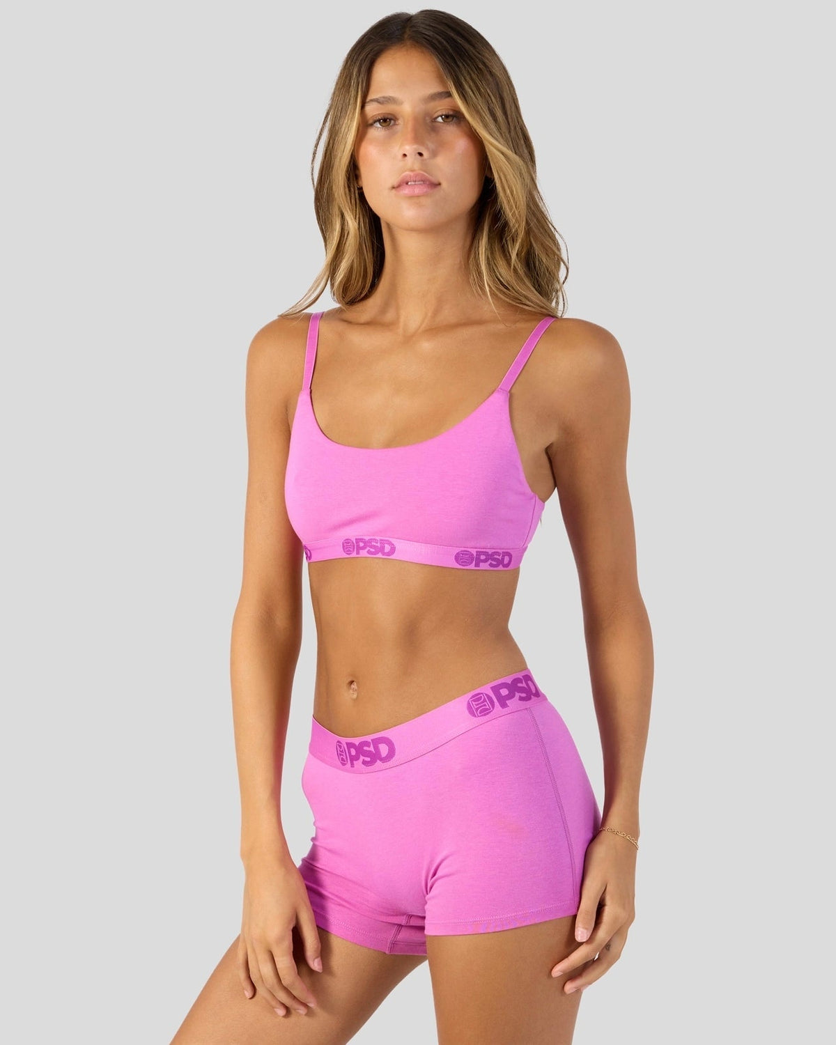 Modal Solids - Blush Pink - Scoop Bralette - Modal