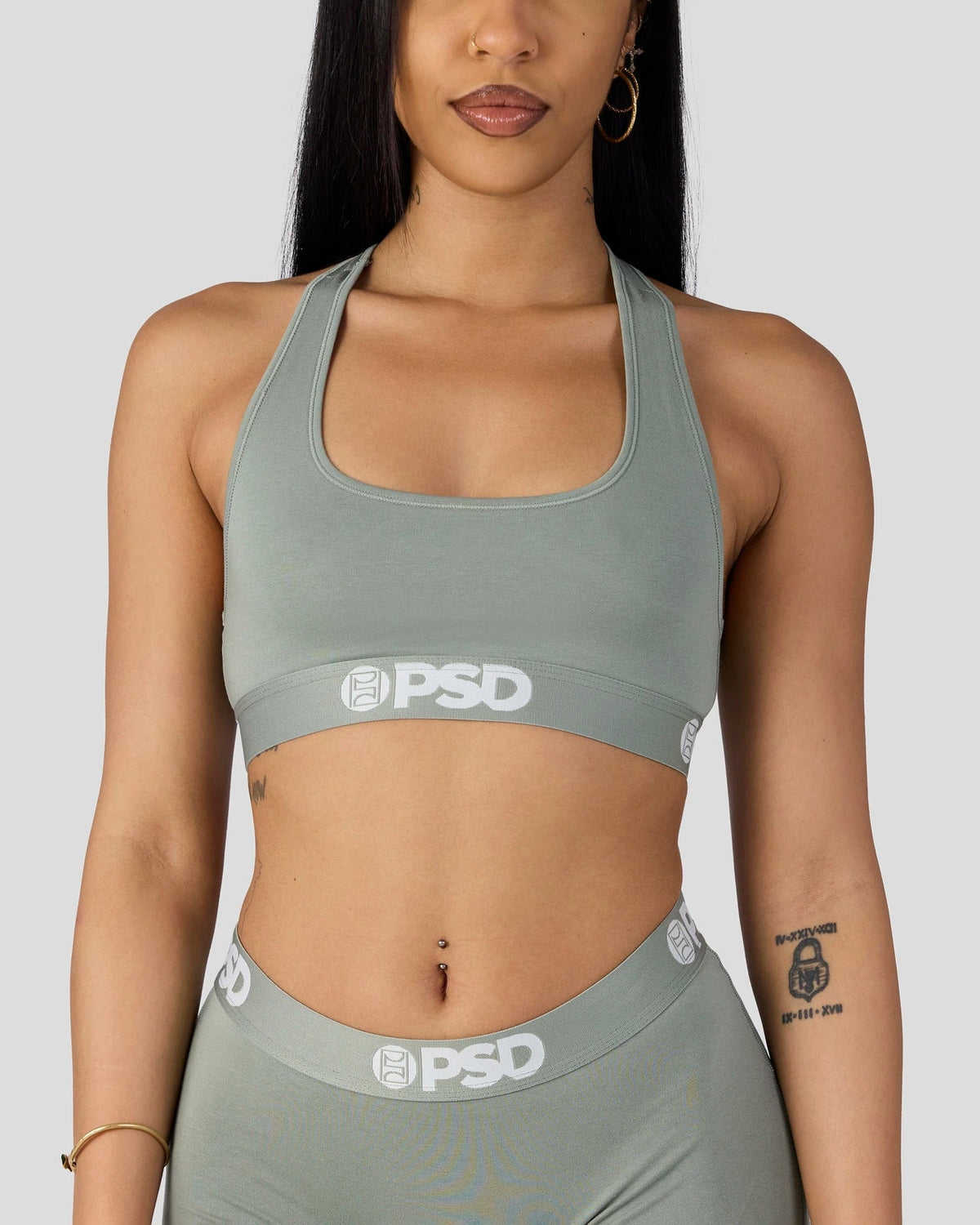 Modal Solids - Sage - Sports Bra - Modal