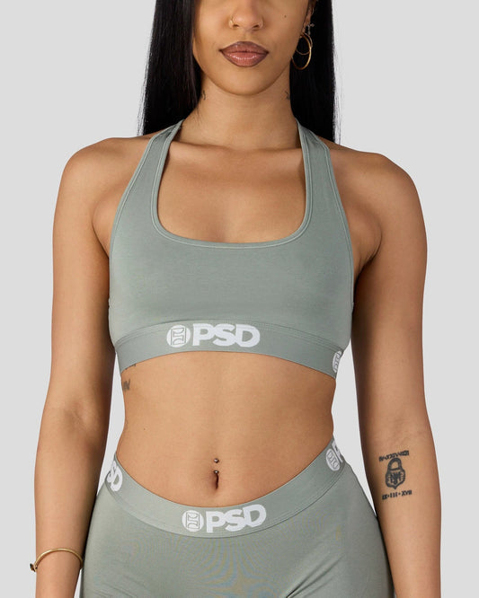 Modal Solids - Sage - Sports Bra - Modal