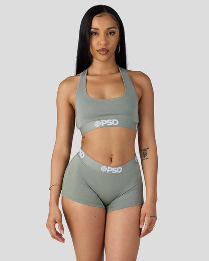 Modal Solids - Sage - Sports Bra - Modal