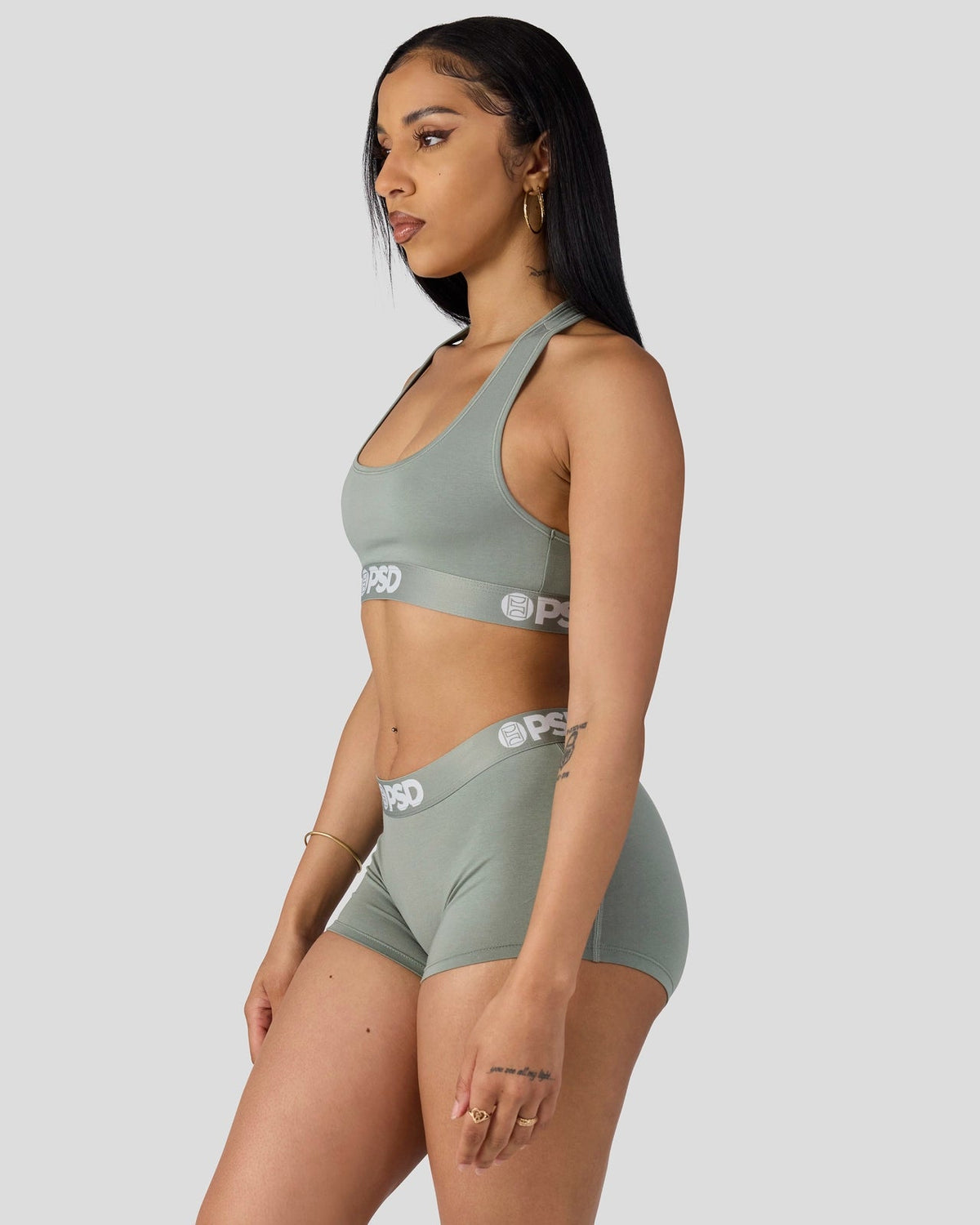 Modal Solids - Sage - Sports Bra - Modal