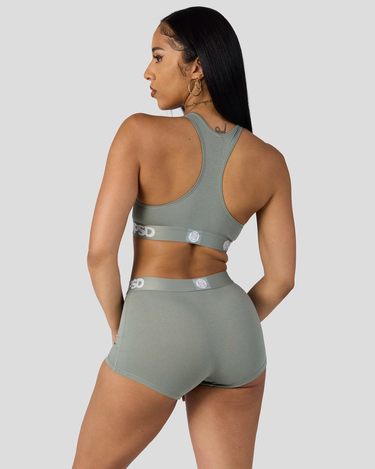 Modal Solids - Sage - Sports Bra - Modal