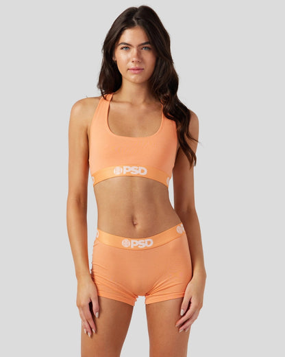 Modal Solids - Coral - Sports Bra - Modal