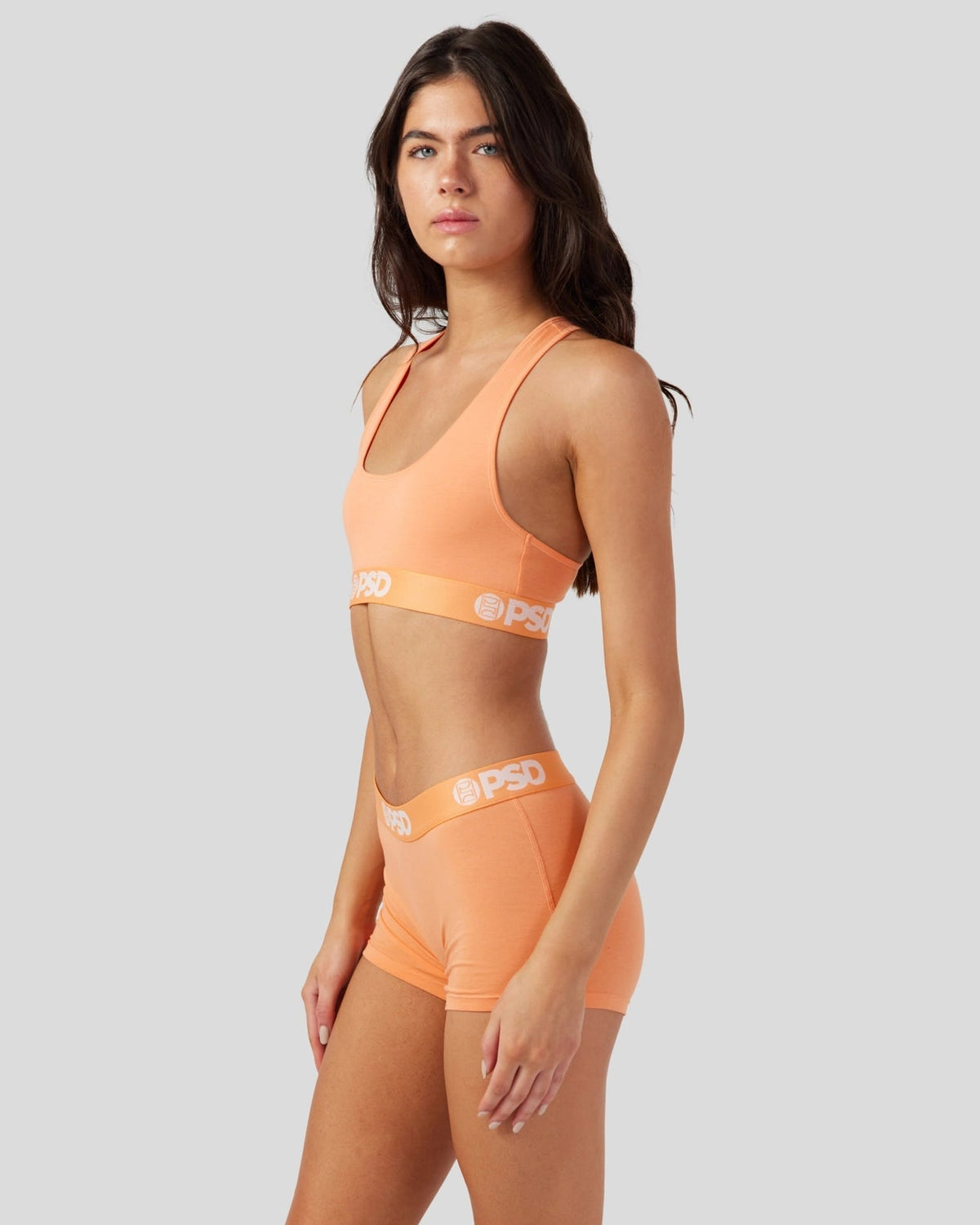 Modal Solids - Coral - Sports Bra - Modal
