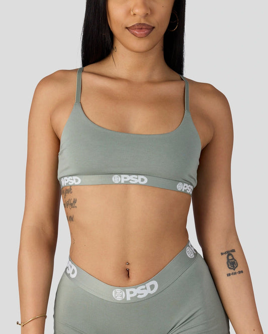 Modal Solids - Sage - Scoop Bralette - Modal