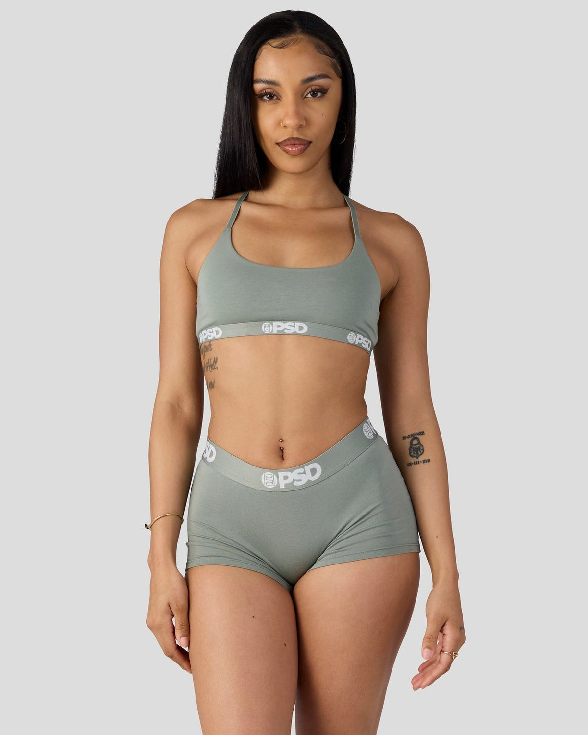 Modal Solids - Sage - Scoop Bralette - Modal