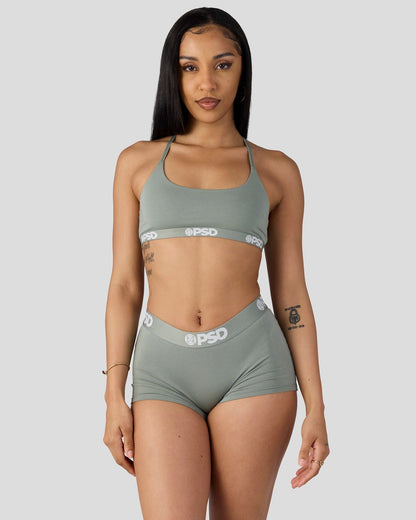 Modal Solids - Sage - Scoop Bralette - Modal