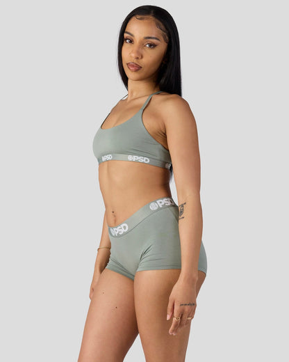 Modal Solids - Sage - Scoop Bralette - Modal