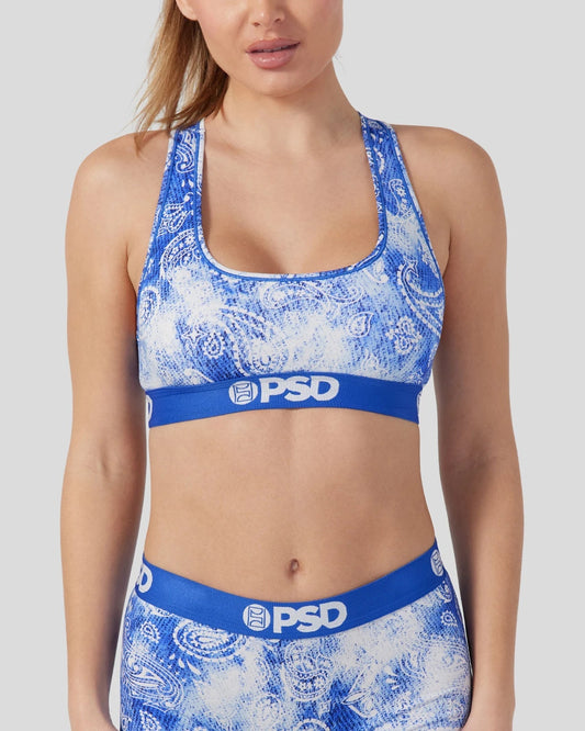 Modal - Bandana Blues - Sports Bra - Modal