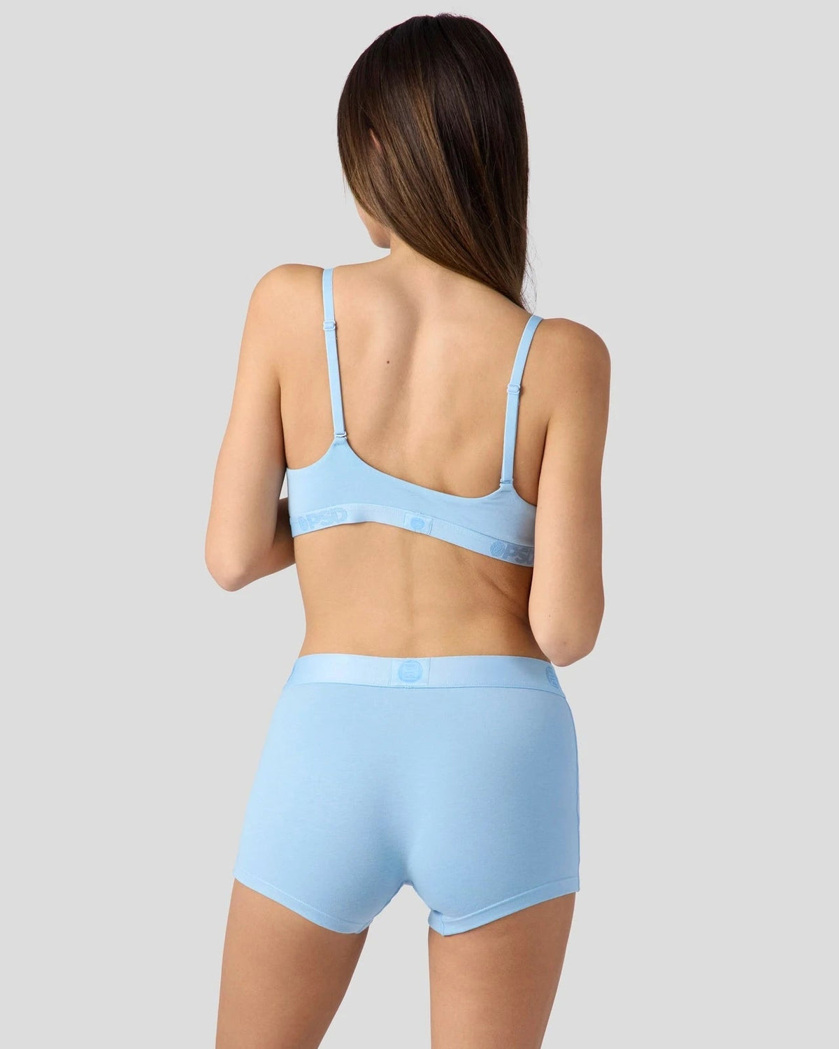 Modal Solids - Baby Blue - Scoop Bralette - Modal