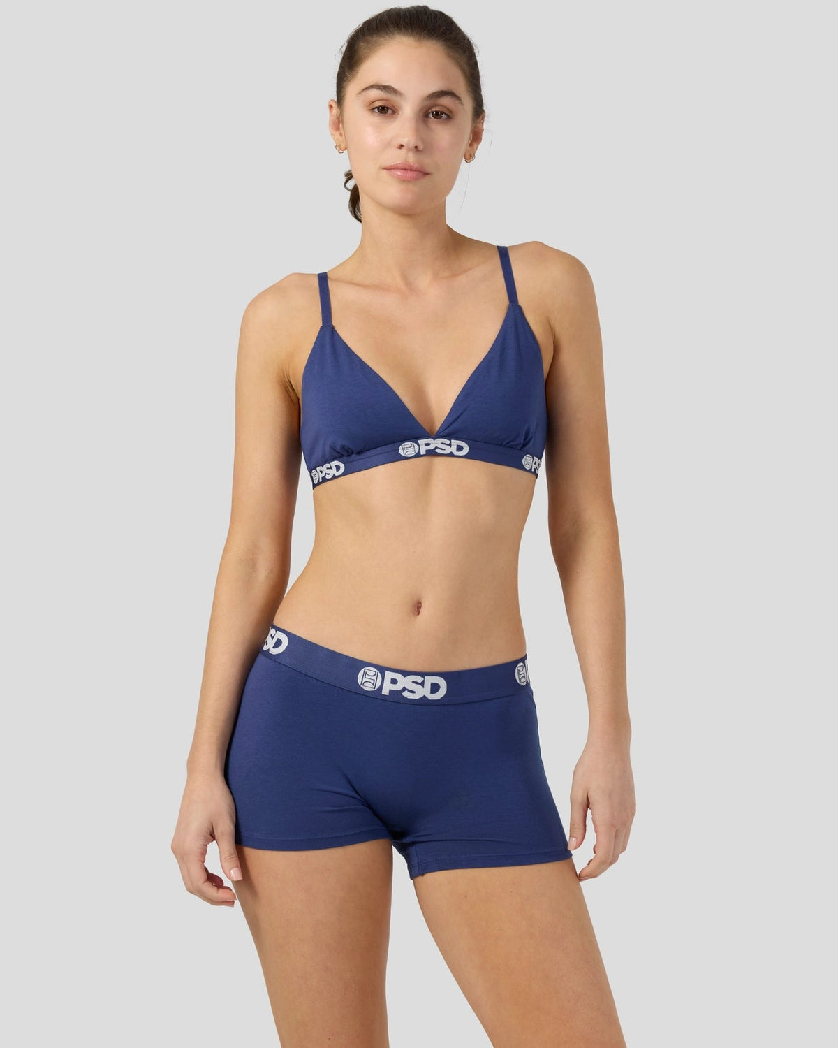 Modal Solids - Navy - Triangle Bralette - Modal