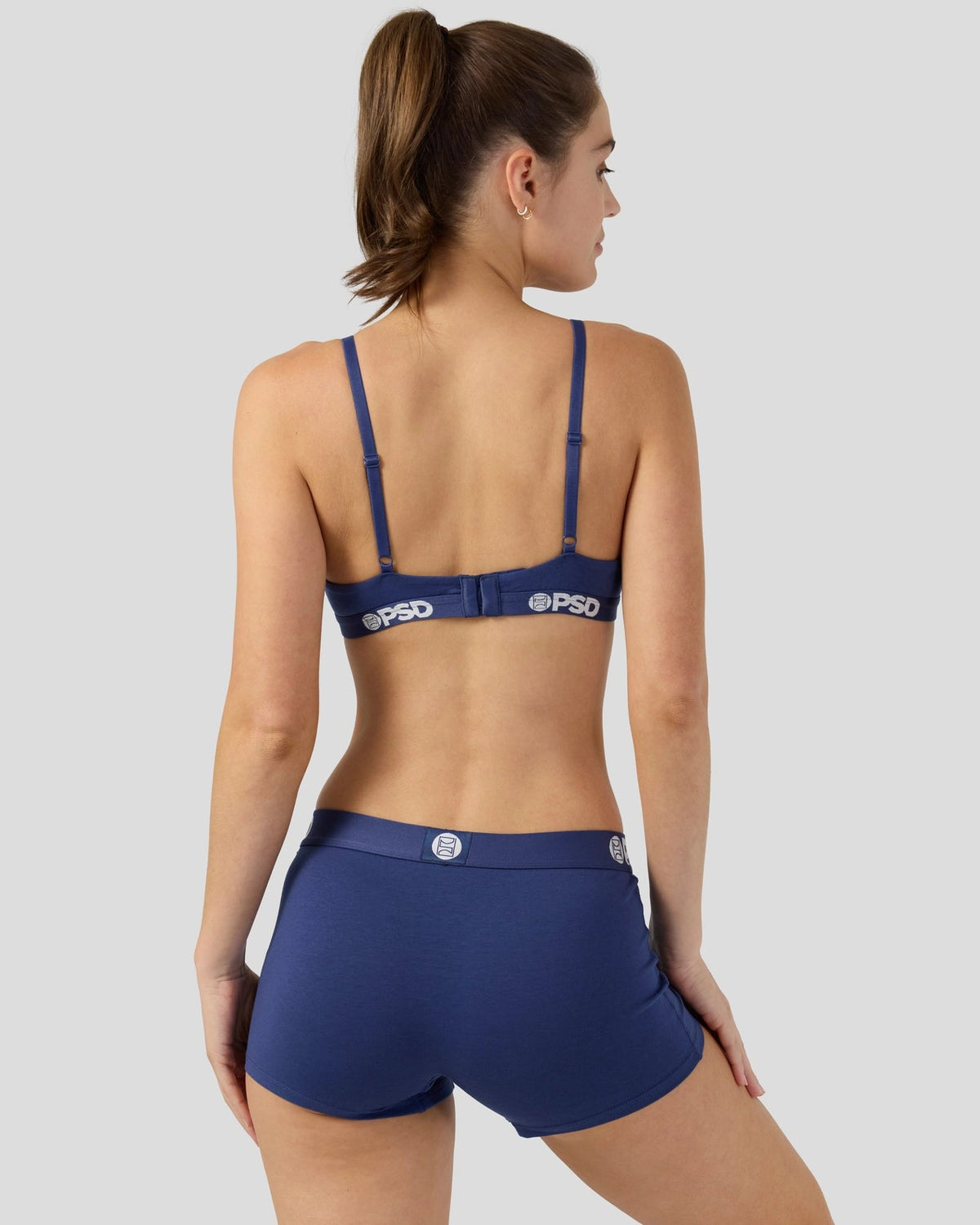 Modal Solids - Navy - Triangle Bralette - Modal
