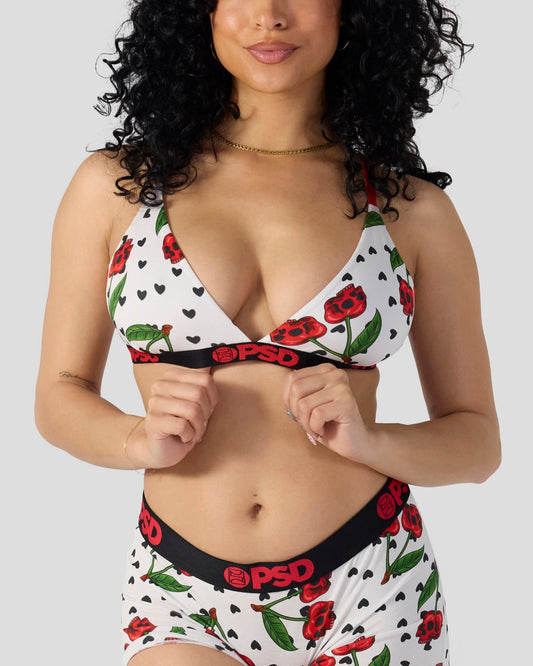 Modal - Cherry Skullz - Triangle Bralette - Modal