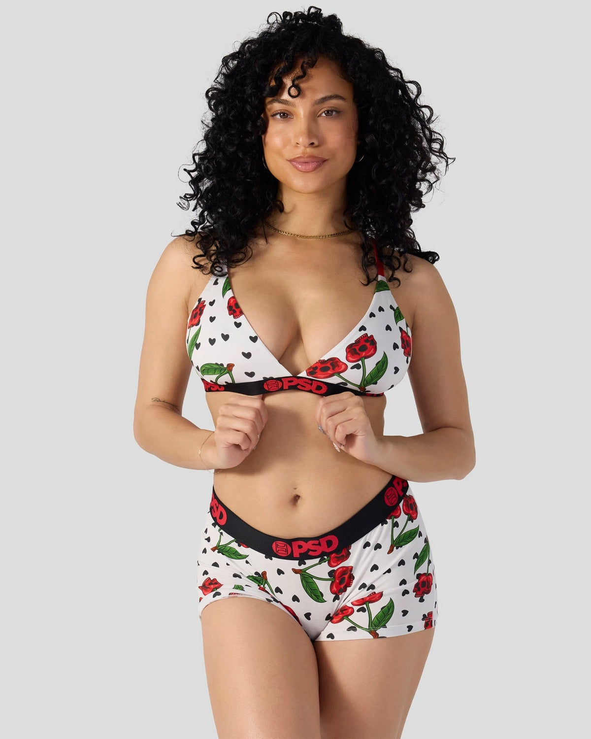 Modal - Cherry Skullz - Triangle Bralette - Modal