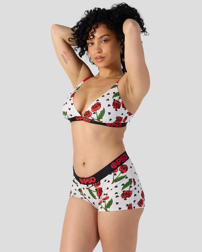 Modal - Cherry Skullz - Triangle Bralette - Modal