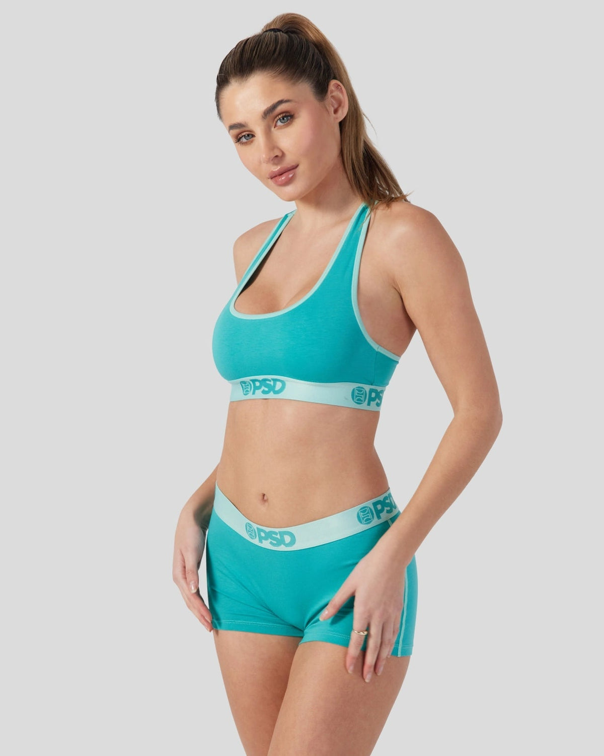 Modal Solids - Jade - Sports Bra - Modal