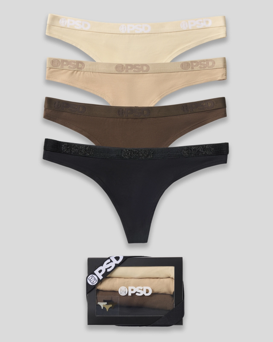 Modal 4 Pack - Essentials - Thong - Modal