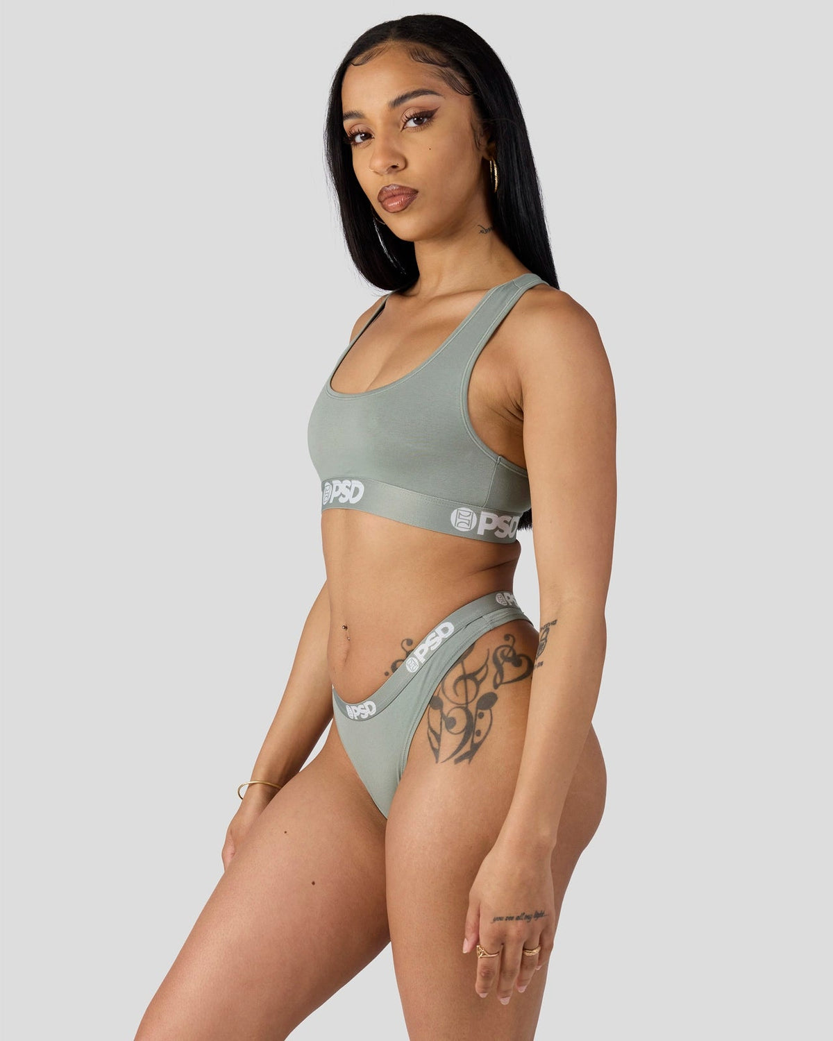 Modal Solids - Sage - Thong - Modal
