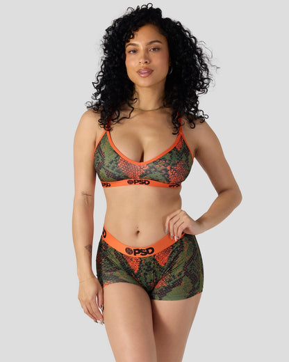 Green Snake - V-Neck Bralette