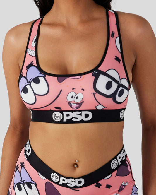 SpongeBob SquarePants - Patrick Faces - Sports Bra