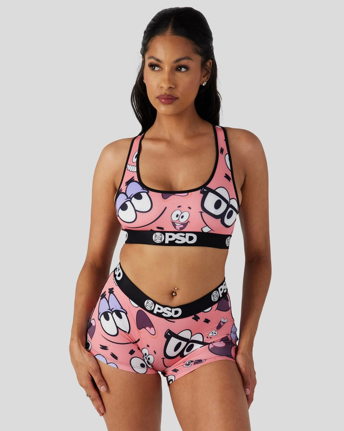 SpongeBob SquarePants - Patrick Faces - Sports Bra
