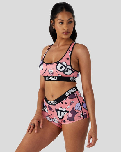 SpongeBob SquarePants - Patrick Faces - Sports Bra