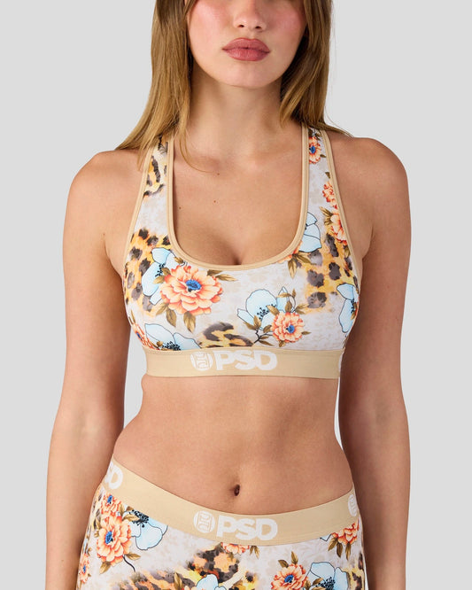 Floral Roar - Sports Bra