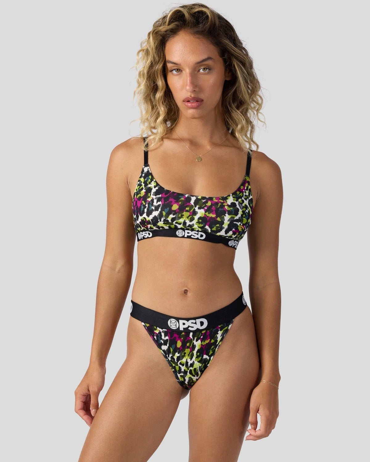 Modal - Jewel Leopard - Scoop Bralette - Modal