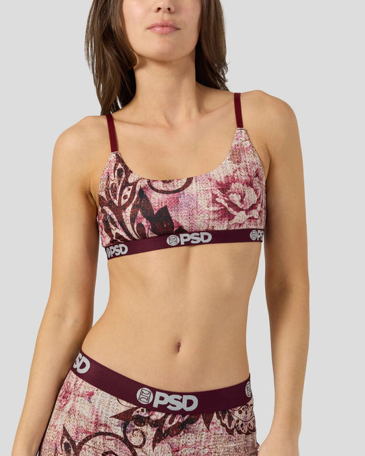 Jacquard Bloom - Scoop Bralette