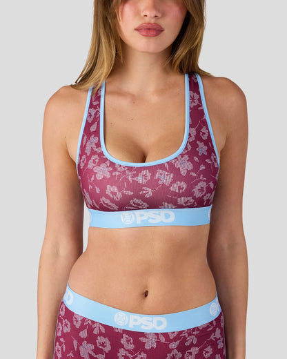 Halftone Bloom - Sports Bra