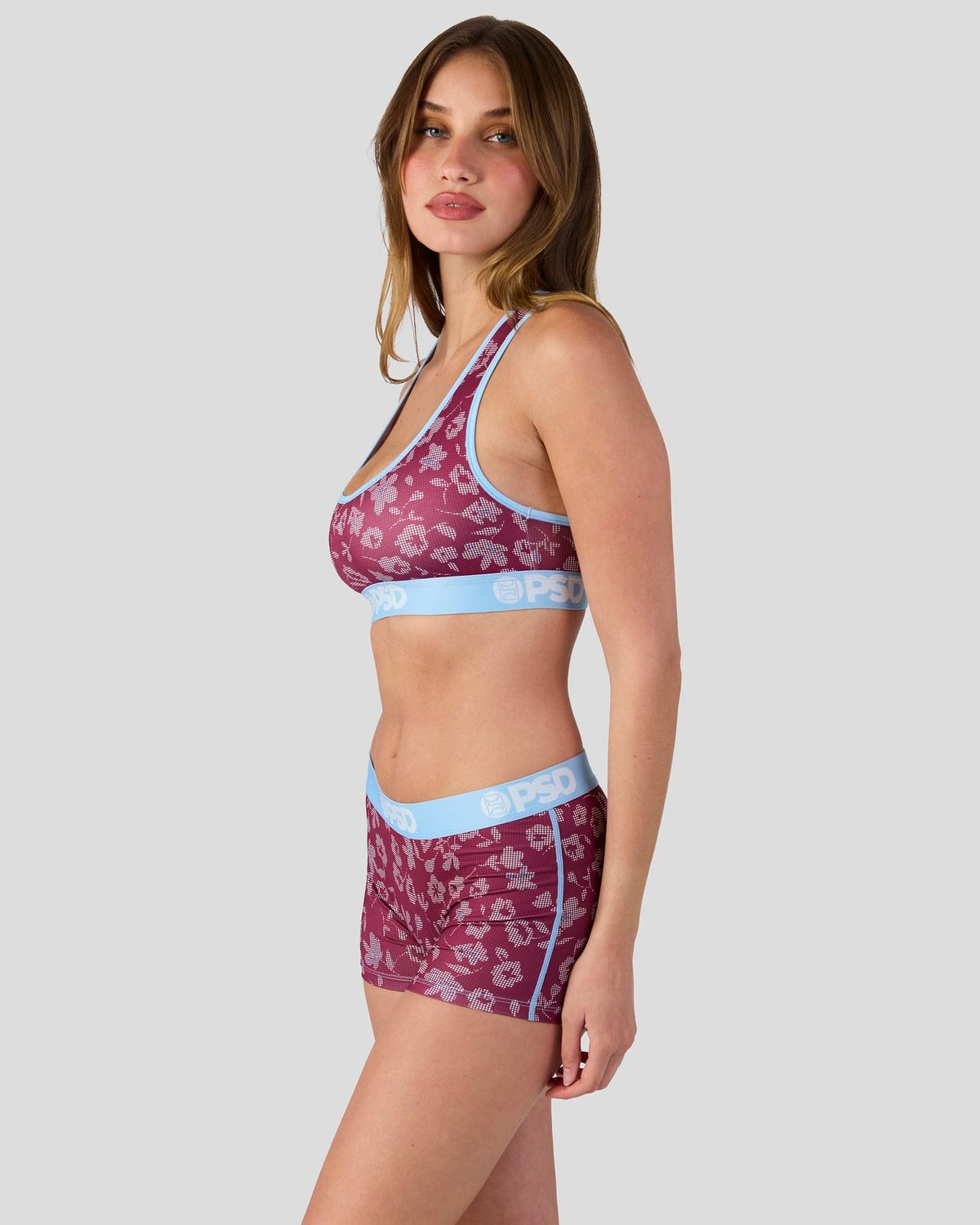 Halftone Bloom - Sports Bra