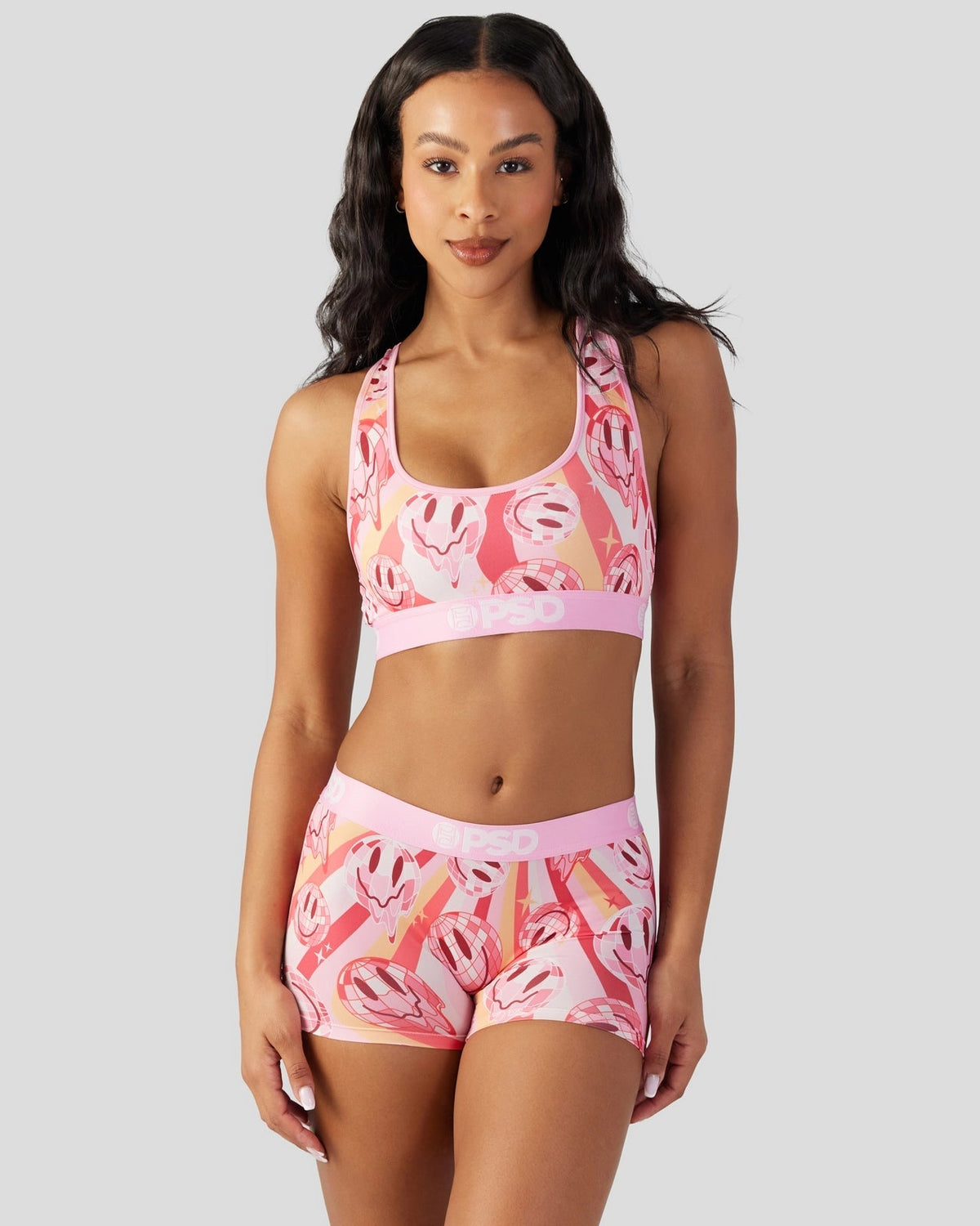 70s Smiley - Sports Bra
