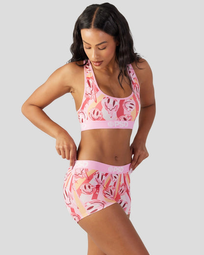 70s Smiley - Sports Bra