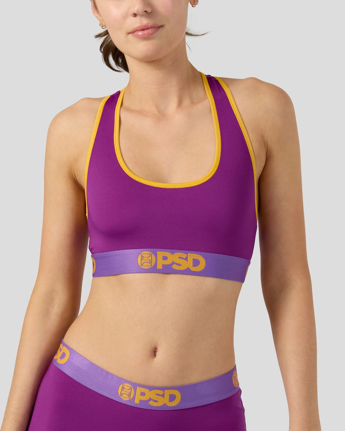 Solids - Plum Pop - Sports Bra