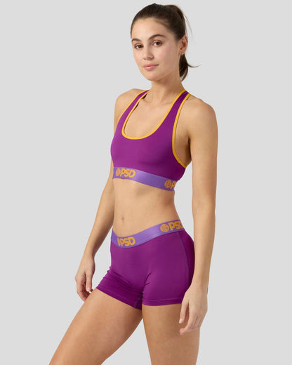 Solids - Plum Pop - Sports Bra