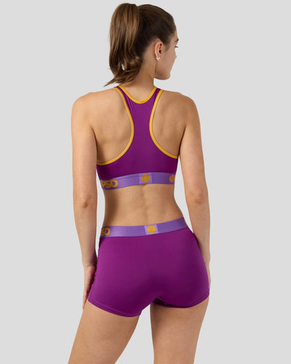 Solids - Plum Pop - Sports Bra