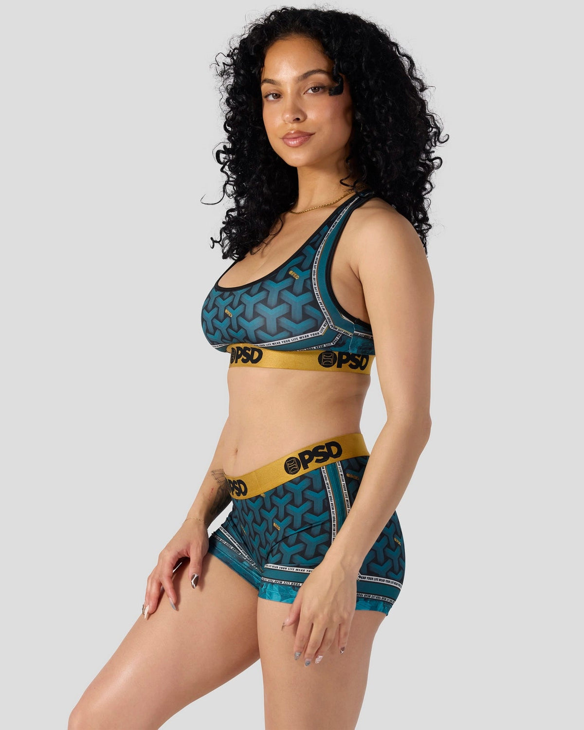 Baller Lux Teal - Sports Bra