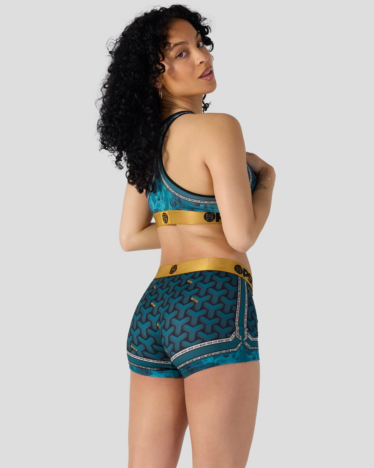 Baller Lux Teal - Sports Bra