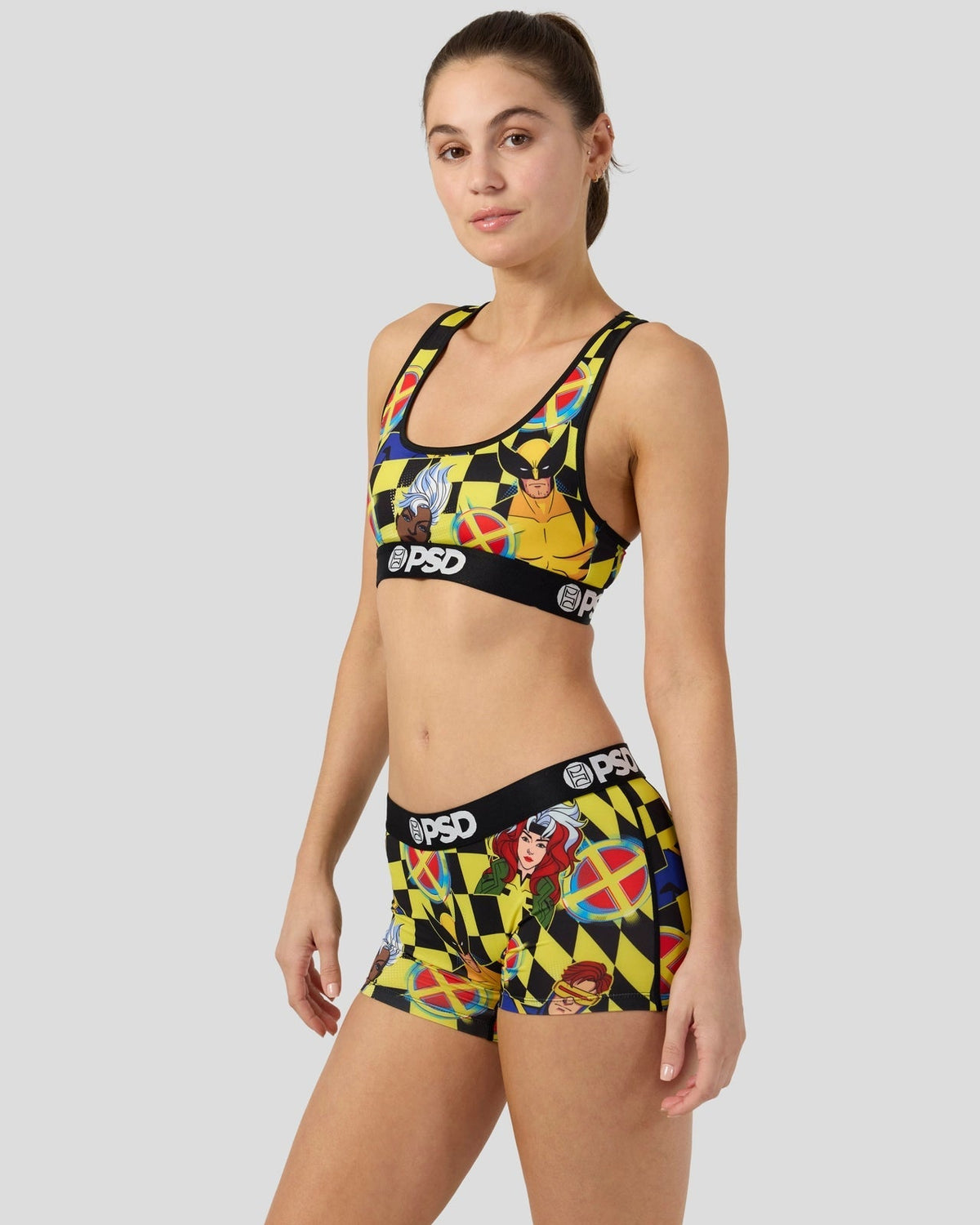 Xmen Checkers Sb Multi - Sports Bra
