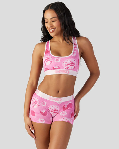 Strawberry Shortcake - Velour - Sports Bra