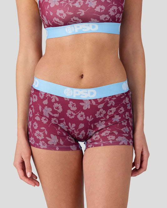 Halftone Bloom - Boy Short
