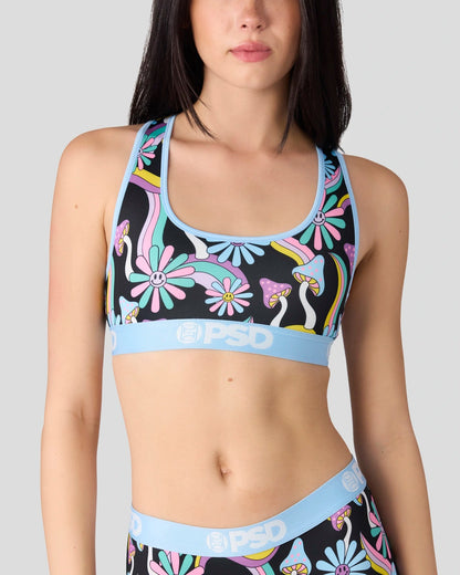 Happy Shrooms - Sports Bra
