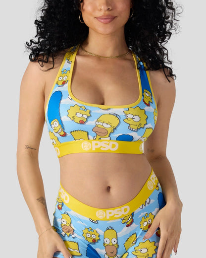 The Simpsons - Heads - Sports Bra